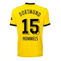 Camiseta Borussia Dortmund Mats Hummels #15 Primera Equipación Replica 2023-24 para mujer mangas cortas